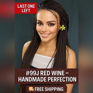32" #99J Micro Braids – Full Lace Wig